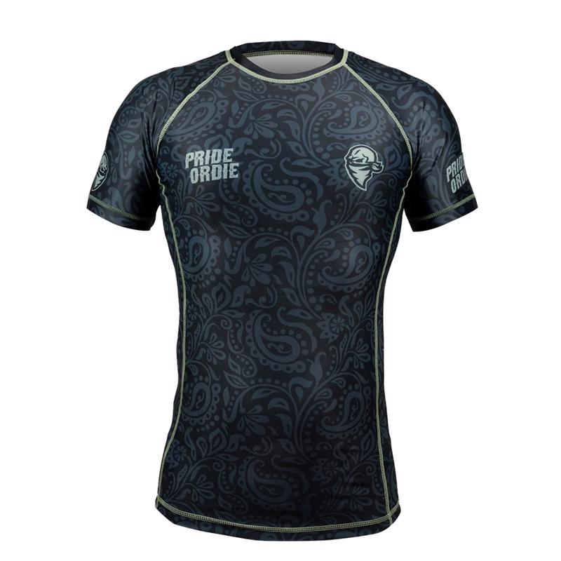 PRIDE OR DIE fearless RASHGUARD - BLACk